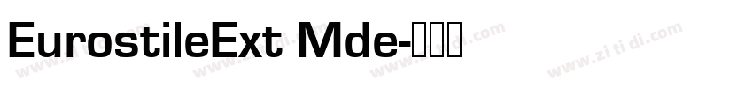 EurostileExt Mde字体转换